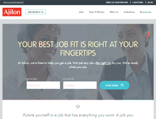 Tablet Screenshot of ajilon.com